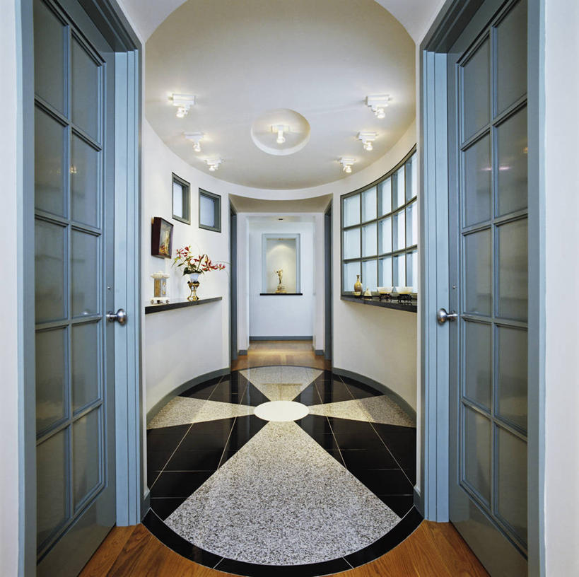 黑白,地板,天花板,玻璃,花纹,弯曲,艺术,图案,大理石,地面,干净,现代,蓝色,白色,灰色,涂料,当代