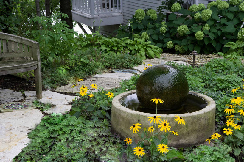 室外,骄傲,喷泉,八仙花,混凝土,绣球花,紫阳花,洋绣球,草绣球,斗球,七变化,粉团花,善变