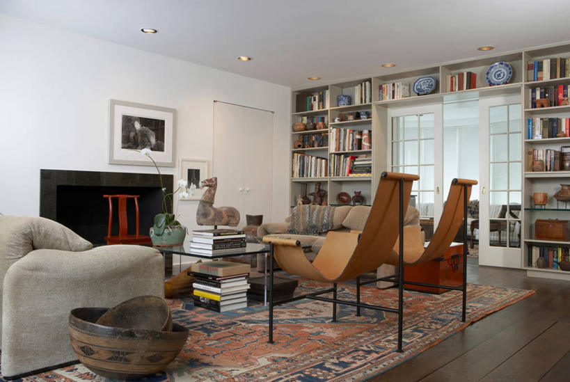 设计师,横图,壁炉,现代,陶器,起居室,收集,兰花,当代