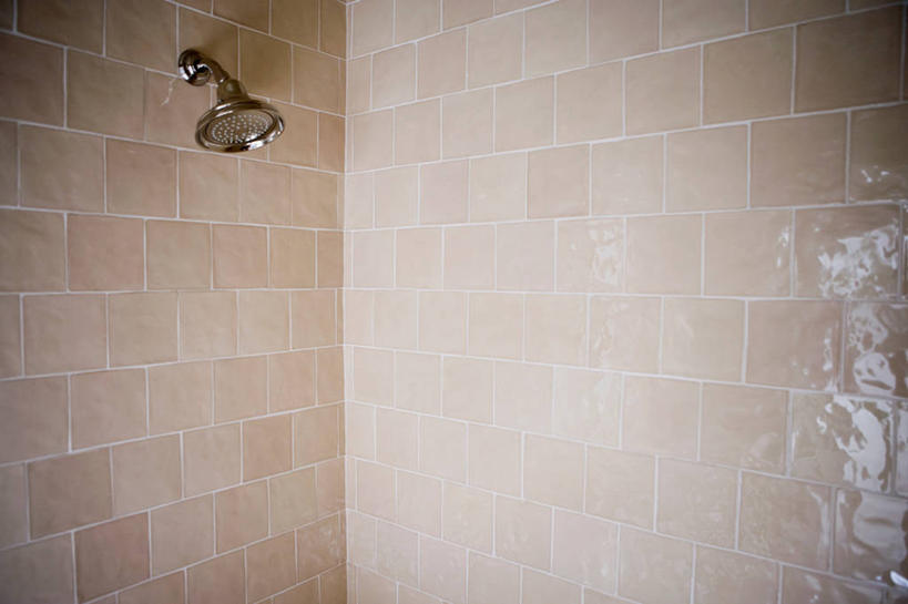 无人,家,横图,室内,浴室,建筑,美国,淋浴,瓷砖,角落,干净,建造,北美,加利福尼亚,淋浴头,化妆室,铬合金,厕所