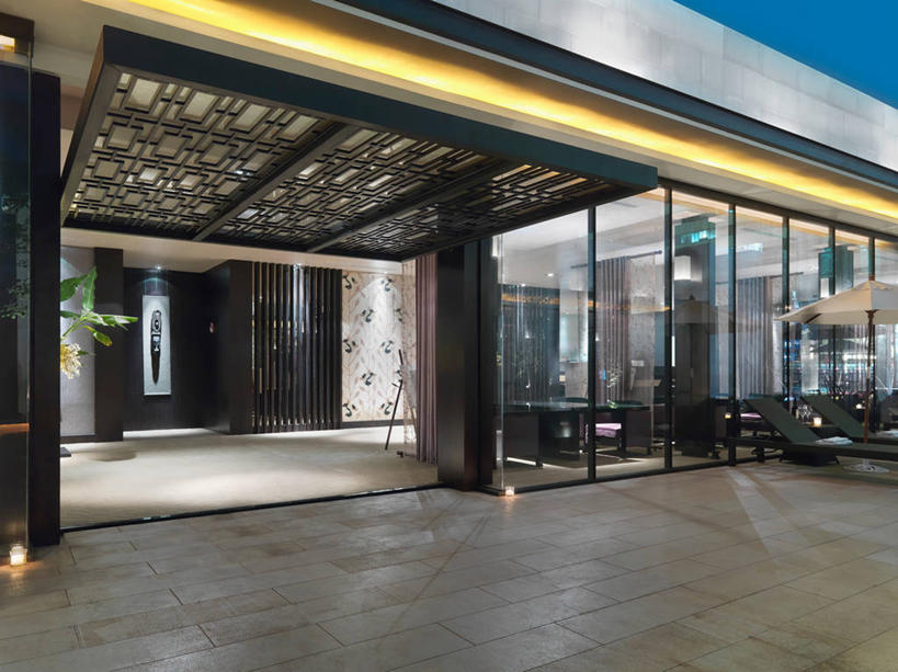 无人,横图,室外,留白,地毯,建筑,台湾,亚洲,伞,院子,现代,黄昏,建造,照亮,台北