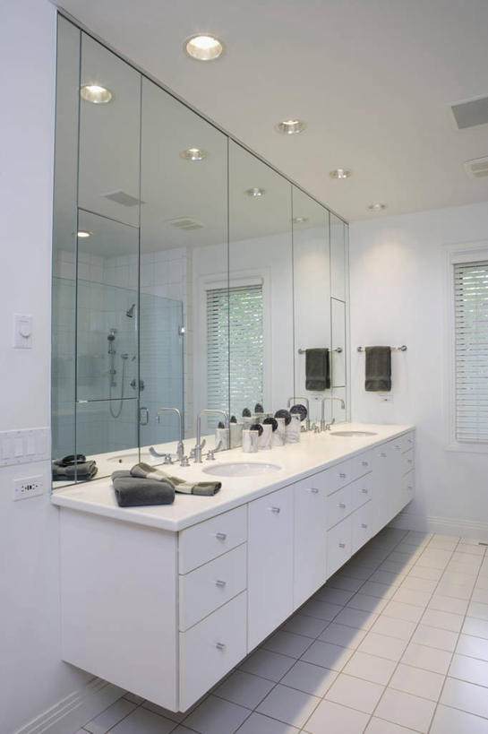 竖图,重复,地板,浴室,瓷砖,现代,白色,百叶帘,药箱,当代