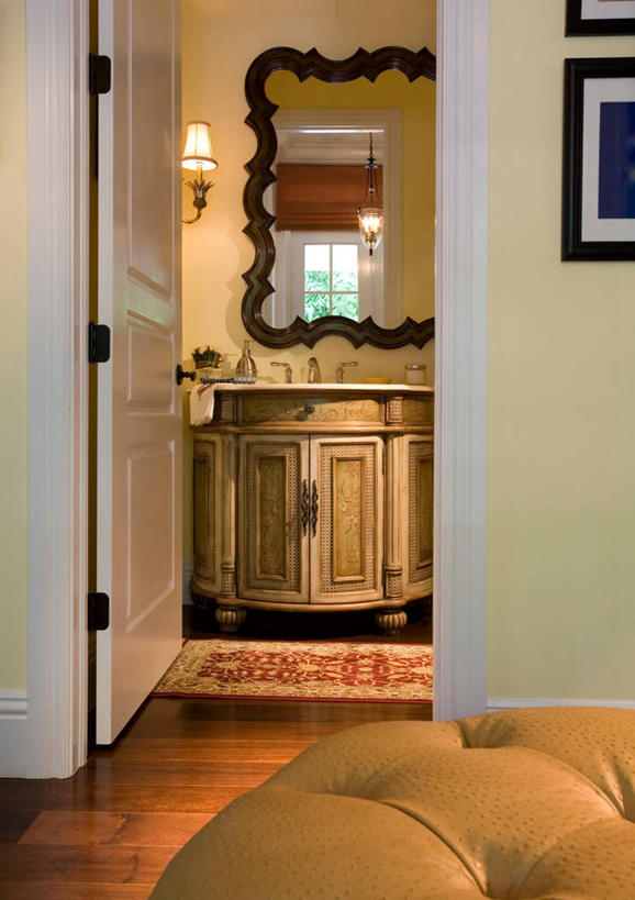 无人,家,竖图,室内,白天,门,浴室,建筑,日光,美国,小的,水槽,打开,建造,北美,开启,化妆室,佛罗里达,厕所,森林别墅