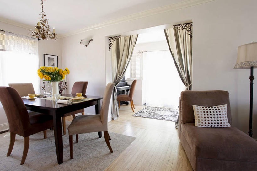 无人,家,横图,室内,白天,餐桌,家具,桌子,建筑,日光,美国,饭厅,建造,北美,新墨西哥,圣达菲