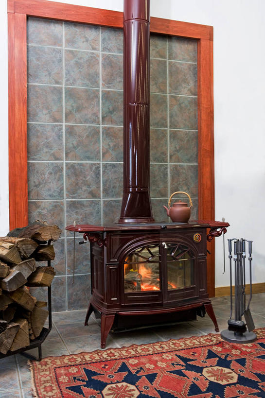 壁炉,瓷砖,火炉,茶壶