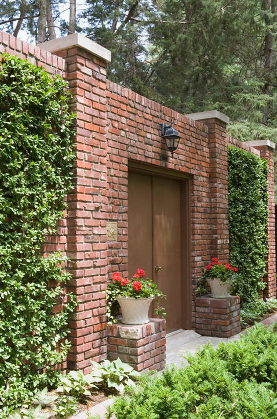 室外,灯笼,砖,门口,砖墙,容器