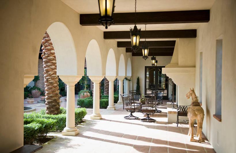 无人,横图,方图,室外,白天,建筑,日光,美国,庭院,拱门,球场,走廊,建造,北美,挑染,加利福尼亚,铅