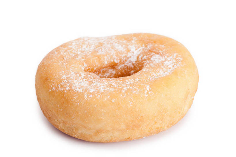 点心,面包,无人,横图,俯视,室内,特写,白天,白色背景,阴影,反射,影子,食品,面点,食物,糕点,一个,甜甜圈,摄影,影棚,单个,多纳滋面包,唐纳滋,面包圈,彩图,高角度拍摄,影棚拍摄,拍摄