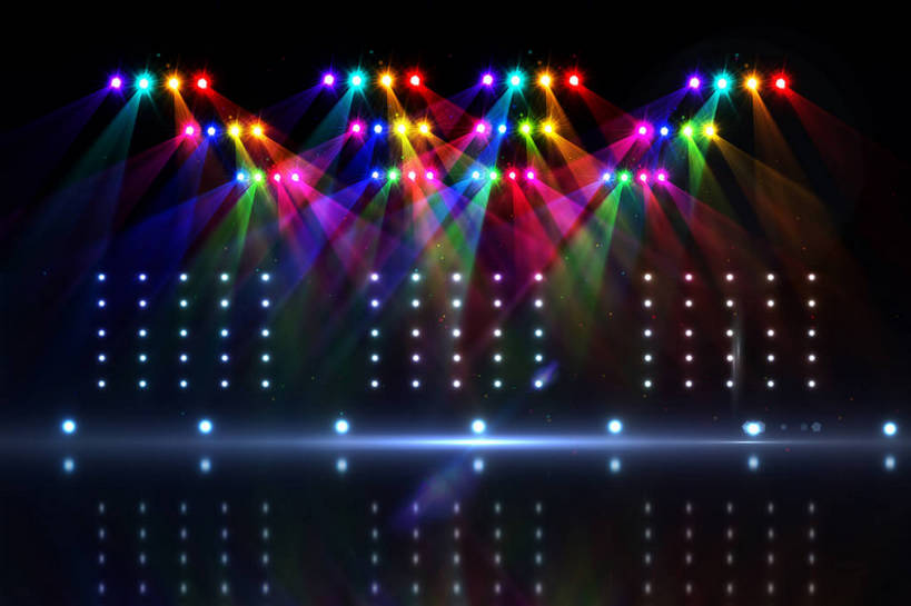 无人,舞台,横图,彩色,室内,夜晚,正面,数码,科技,照明,阴影,网络,灯光,高光,几何,计算机图形,合成,灯,灯具,五颜六色,照亮,色彩斑斓,电脑合成图,数码合成图,合成图,照明设备,五彩缤纷,写实,具体,具象,五彩斑斓,五光十色,迪斯科球,迪斯科灯,镜面球,镜球,舞厅球,表演台,彩图