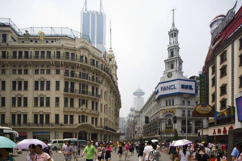 商店,横图,彩色,购物,度假,美景,城市风光,城市,建筑,街道,上海,中国,亚洲,景观,交通,许多人,娱乐,南京路,一群人,享受,休闲,景色,放松,摄影,东亚,中华人民共和国,旅行,目的地,bj174