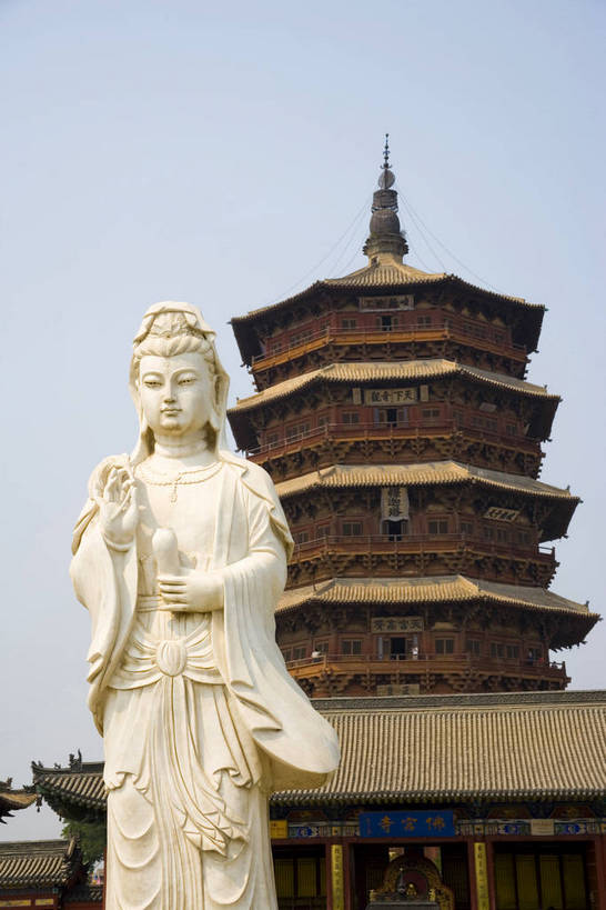 竖图,彩色,室外,白天,旅游,度假,智慧,名胜古迹,标志建筑,地标,建筑,中国,亚洲,神话,遗迹,木制,瓦片,楼阁,屋顶,文化遗产,塔,古迹,历史,文化,文物,娱乐,建设,古建筑,墙壁,古代,木制品,享受,休闲,旅游胜地,放松,摄影,观音,古代建筑,中国文化,传说,古文明,东亚,菩萨,山西省,观音菩萨,中华人民共和国,古远,应县,慈悲,中国神话,观世音,观世音菩萨,观音大士,观自在菩萨,彩图,旅行,目的地,bj174