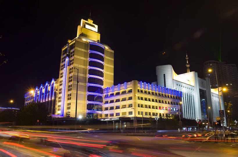 高楼大厦,横图,室外,城市风光,城市,建筑,霓虹灯,公路,照明,中国,亚洲,现代化,旅游胜地,摄影,东亚,辽宁,沈阳,中华人民共和国,彩图,bj174