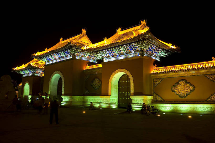 高楼大厦,横图,室外,城市风光,城市,建筑,霓虹灯,照明,中国,亚洲,现代化,旅游胜地,摄影,东亚,辽宁,沈阳,中华人民共和国,彩图,bj174