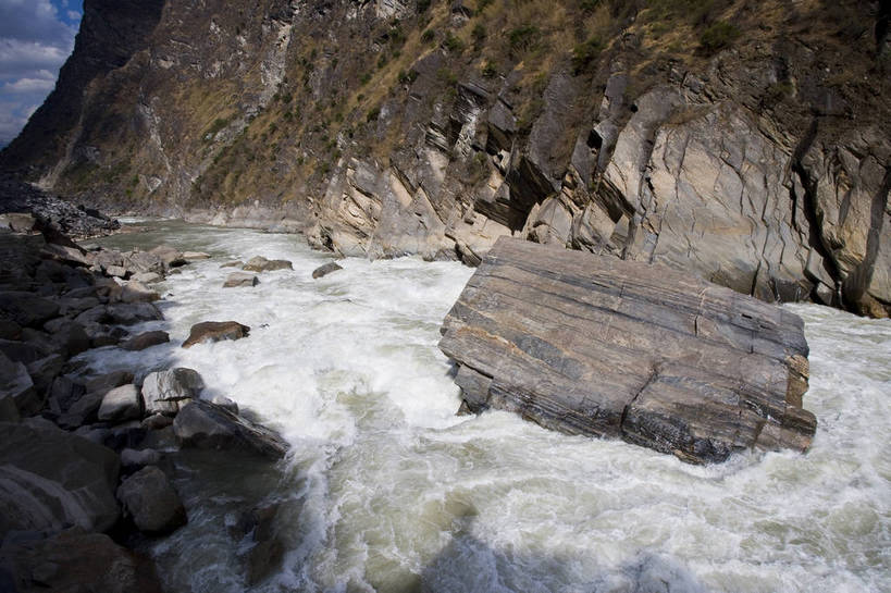 横图,室外,白天,旅游,峡谷,中国,亚洲,民俗,景观,云南,特色,自然,景色,人文景观,中国文化,自然风光,东亚,虎跳峡,中华人民共和国,河,旅行,传统文化,bj174