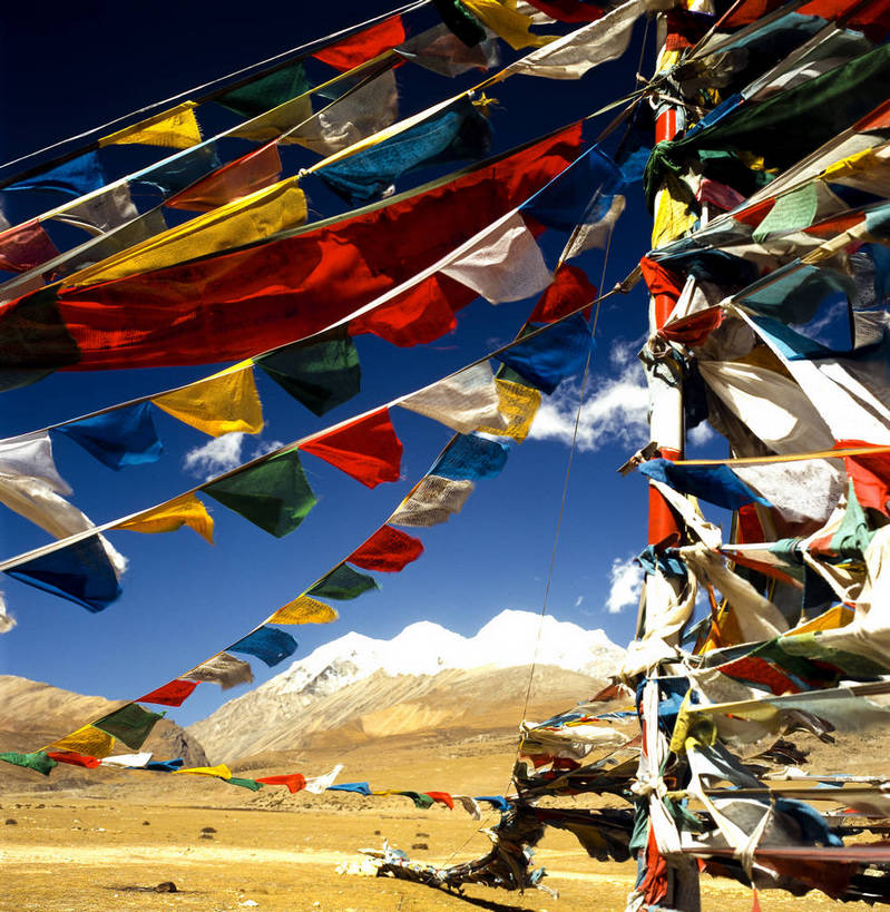 竖图,雪山,中国,亚洲,彩旗,西藏,经幡,竖,摄影,佛教,矗立,耸立,东亚,藏传佛教,中华人民共和国,挺立,彩图,bj174