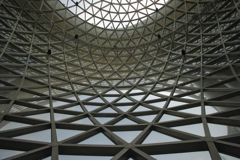 横图,彩色,室外,白天,仰视,窗户,大厦,建筑,玻璃,上海,中国,亚洲,透明,都市,现代,摄影,上海科技馆,东亚,中华人民共和国,大楼,bj174