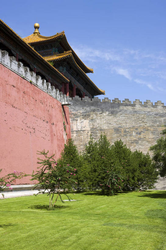 故宫,竖图,俯视,建筑,北京,中国,亚洲,房屋,历史,古代,白云,天空,中国文化,东亚,中华人民共和国,古远,皇家,传统文化,bj174