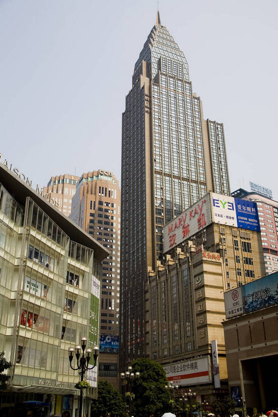 竖图,彩色,室外,白天,城市风光,大厦,重庆,中国,亚洲,景观,建筑群,现代建筑,商业街,竖,摄影,四川省,东亚,中华人民共和国,高楼,解放碑,bj174