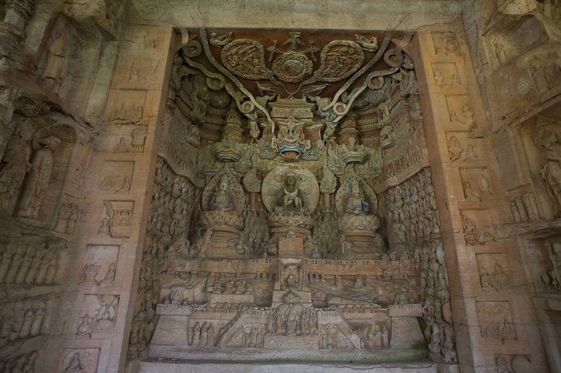 无人,横图,彩色,室外,特写,白天,旅游,度假,名胜古迹,标志建筑,地标,建筑,重庆,中国,亚洲,遗迹,雕像,文化遗产,古迹,文物,娱乐,建设,古建筑,石刻,享受,休闲,旅游胜地,放松,摄影,四川省,中国文化,古文明,东亚,大足石刻,大足县,中华人民共和国,西南地区,重庆市,渝,大足,大足区,山城,旅行,大足北山石刻,bj174