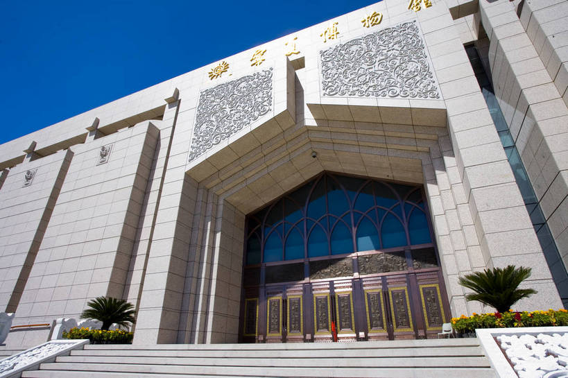 无人,博物馆,横图,彩色,室外,特写,白天,旅游,度假,美景,城市风光,城市,建筑,中国,亚洲,景观,娱乐,现代建筑,享受,休闲,景色,放松,摄影,东亚,宁夏,银川,首府,中华人民共和国,西北地区,银川市,宁夏回族自治区,宁,旅行,金凤区,宁夏博物馆,宁夏回族自治区博物馆,bj174