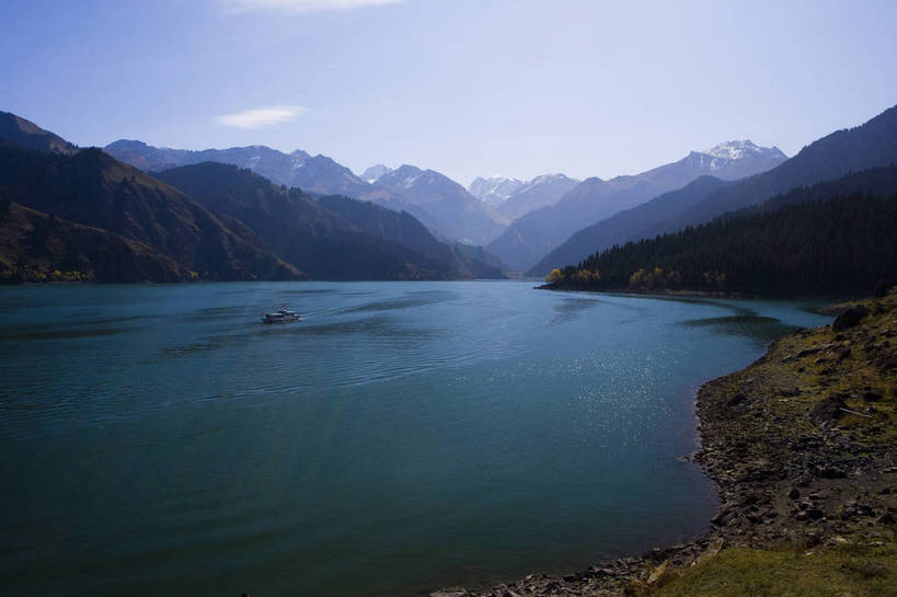 无人,横图,彩色,室外,白天,旅游,度假,名胜古迹,山,水,标志建筑,地标,建筑,中国,亚洲,遗迹,古迹,文物,娱乐,建设,古建筑,风景,享受,休闲,旅游胜地,放松,摄影,自然风光,古文明,东亚,天池,天山,乌鲁木齐,新疆,中华人民共和国,旅行,bj174