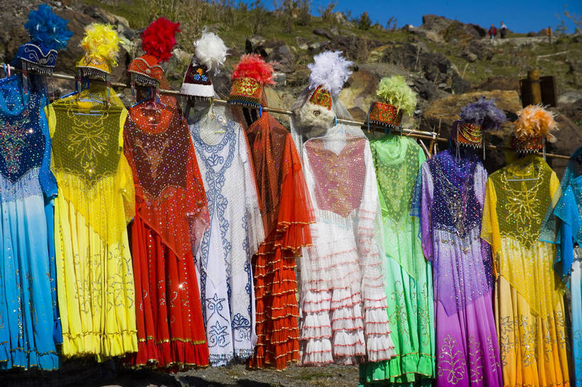 无人,横图,彩色,室外,白天,民族服装,旅游,中国,亚洲,服装,民俗,集市,摄影,东亚,天池,天山,乌鲁木齐,新疆,中华人民共和国,旅行,bj174