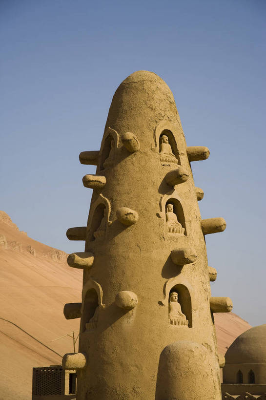 无人,竖图,彩色,室外,特写,白天,旅游,度假,名胜古迹,标志建筑,地标,建筑,中国,亚洲,局部,遗迹,文化遗产,古迹,文物,娱乐,建设,古建筑,享受,休闲,旅游胜地,放松,竖,摄影,人文景观,古代建筑,古堡,中国文化,古文明,东亚,火焰山,吐鲁番,新疆,中华人民共和国,新疆维吾尔自治区,西北地区,旅行,火洲,吐鲁番地区,新,阿斯塔那古墓群,bj174