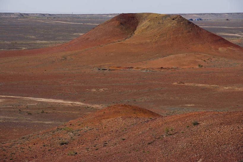 无人,横图,彩色,室外,特写,白天,中国,亚洲,矿石,景观,红色,自然,摄影,矿山,自然风光,东亚,新疆,中华人民共和国,新疆维吾尔自治区,西北地区,昌吉,昌吉回族自治州,昌吉州,新,吉木萨尔县,火烧山,bj174