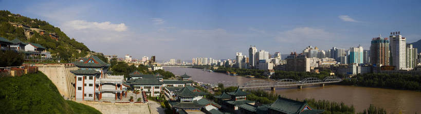 无人,横图,全景,彩色,室外,白天,旅游,度假,美景,城市风光,城市,建筑,黄河,中国,亚洲,景观,建筑群,桥,娱乐,铁桥,享受,休闲,景色,放松,摄影,东亚,甘肃,中华人民共和国,兰州,旅行,黄河铁桥,中山桥,bj174