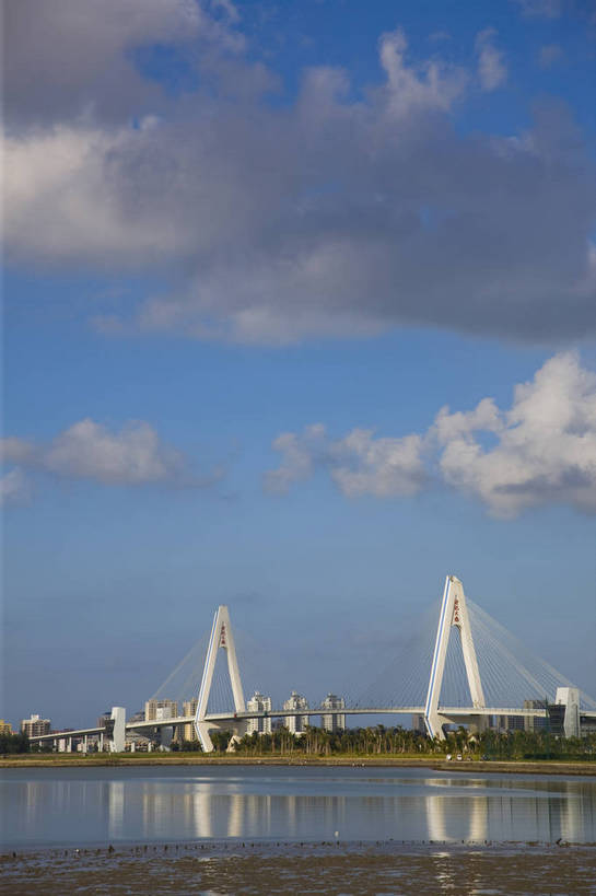 无人,竖图,彩色,室外,旅游,城市风光,大桥,建筑,夜景,中国,亚洲,景观,建筑群,桥,灯光,跨海大桥,现代建筑,海南,天空,灿烂,旅游胜地,竖,摄影,海南省,海滨,东亚,中华人民共和国,华南地区,省会,海口,海口市,琼,旅行,海口世纪大桥,龙华区,世纪大桥,bj174