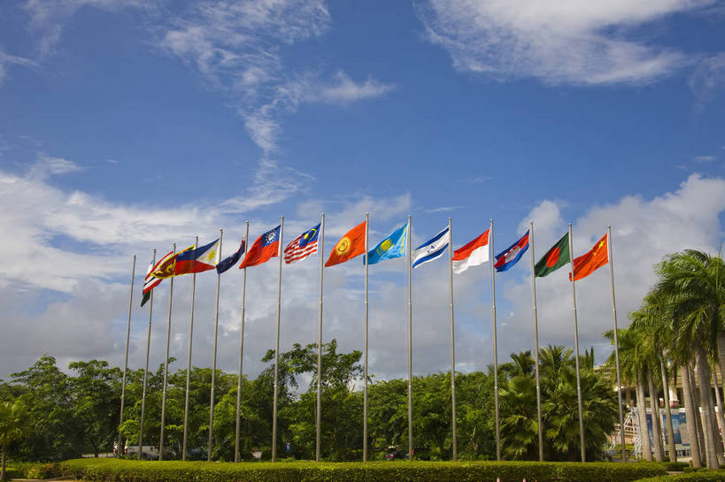 无人,横图,彩色,室外,白天,旅游,树林,植物,城市风光,建筑,椰树,国旗,叶子,中国,亚洲,景观,绿叶,现代建筑,树,树木,海南,绿色,天空,自然,休闲,嫩叶,旅游胜地,摄影,海南省,生长,成长,度假村,东亚,中华人民共和国,华南地区,琼,叶,叶片,旗,棕榈,椰子树,旅行,博鳌,博鳌镇,琼东,琼海,琼海市,亚洲论坛国际会议中心,bj174