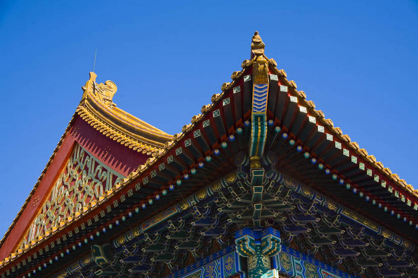 无人,故宫,宫殿,横图,彩色,室外,特写,白天,名胜古迹,建筑,北京,中国,亚洲,局部,屋檐,景观,文化遗产,摄影,古代建筑,中国文化,东亚,中华人民共和国,传统文化,bj174