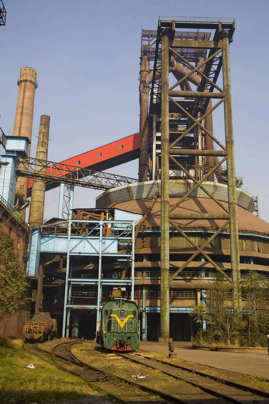 无人,工厂,竖图,彩色,室外,特写,白天,北京,中国,亚洲,工具,设备,管道,竖,工业,摄影,厂房,东亚,中华人民共和国,首钢,bj174