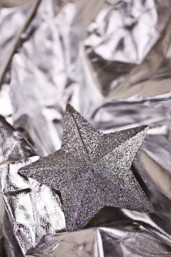 无人,竖图,彩色,室内,静物,中国,许多,节日,装饰,图片,星星,银色,艺术品,圣诞,很多,装饰品,多个,竖,摄影,礼品,五星,东亚,影棚拍摄,bj174