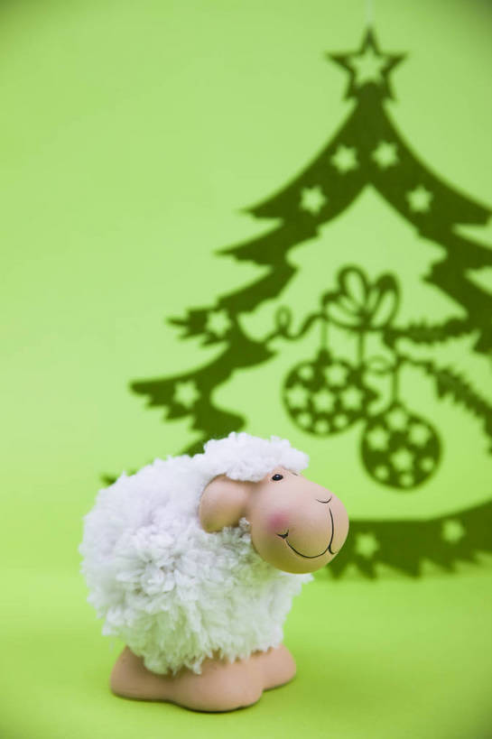 无人,竖图,彩色,室内,羊,静物,中国,装饰,图片,圣诞树,艺术品,装饰品,两个,竖,摄影,礼品,东亚,影棚拍摄,bj174