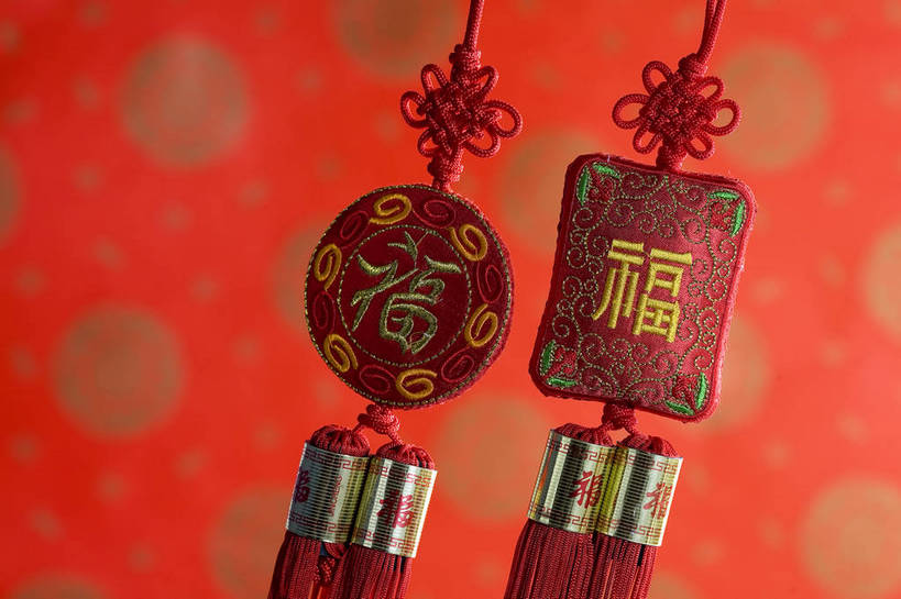 无人,横图,彩色,室内,静物,中国,节日,艺术,布袋,图片,艺术品,文化,物品,装饰品,两个,饰品,工艺品,中国结,荷包,摄影,东亚,影棚拍摄,bj174