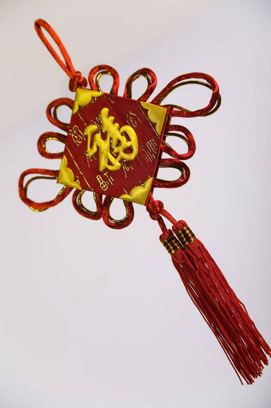 无人,竖图,彩色,室内,静物,中国,节日,艺术,图片,艺术品,文化,物品,装饰品,一个,福字,饰品,工艺品,中国结,竖,摄影,单个,东亚,影棚拍摄,bj174