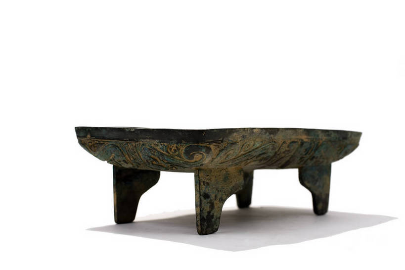 横图,彩色,静物,金属制品,中国,金属,雕刻,图片,文化遗产,艺术品,历史,文物,装饰品,古代,一个,容器,碗,摄影,单个,古董,储藏,储存,中国文化,东亚,青铜,青铜器,古远,古代文明,美术工艺,影棚拍摄,贮存,传统文化,青铜制品,白敢畀盨,盨,bj174