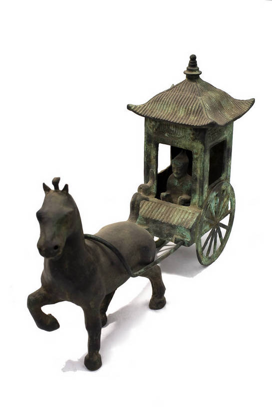 竖图,彩色,静物,中国,雕刻,图片,文化遗产,马车,艺术品,历史,文物,车,装饰品,古代,一个,交通工具,摄影,单个,古董,中国文化,载具,东亚,青铜器,古远,古代文明,美术工艺,影棚拍摄,传统文化,轺车,bj174