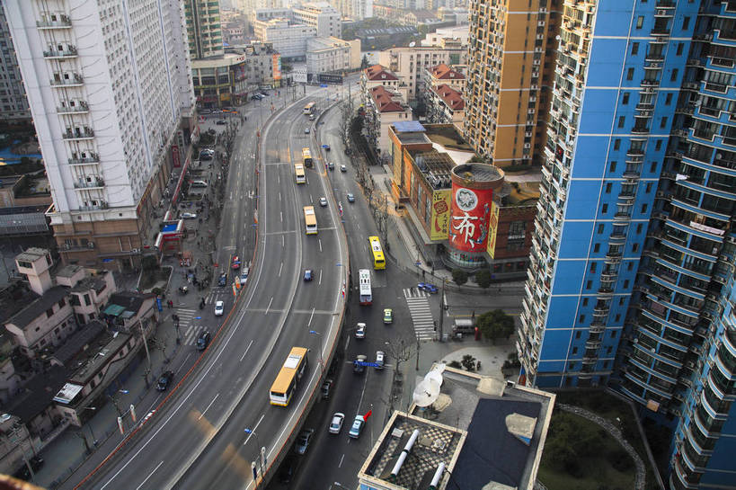 横图,俯视,彩色,室外,白天,旅游,度假,美景,名胜古迹,城市风光,标志建筑,城市,道路,地标,建筑,街道,立交桥,路,公路,上海,中国,遗迹,图片,景观,高架,车流,交通,都市,古迹,文物,娱乐,建设,古建筑,现代建筑,享受,休闲,旅游胜地,景色,放松,摄影,古文明,立体交通,东亚,马路,快速路,bj174