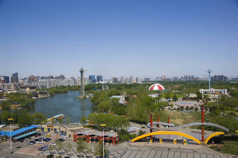 公园,游乐园,横图,俯视,彩色,室外,白天,旅游,度假,湖,名胜古迹,标志建筑,地标,建筑,北京,中国,亚洲,遗迹,图片,景观,古迹,文物,娱乐,建设,古建筑,游船,娱乐设施,享受,休闲,远景,旅游胜地,放松,摄影,古文明,东亚,中华人民共和国,朝阳公园,旅行,bj174