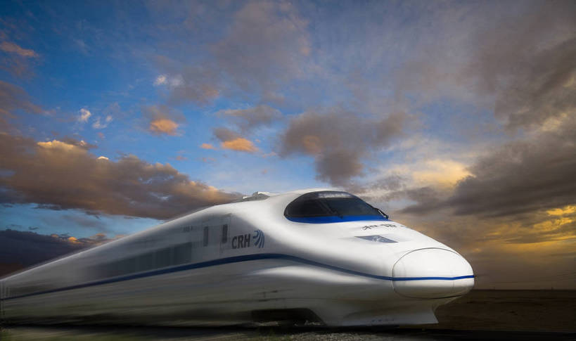 横图,彩色,火车,中国,亚洲,奔驰,图片,高速,轨道交通,交通,云层,合成,列车,车,天空,交通工具,彩云,摄影,和谐号,载具,特效,动态,高速列车,东亚,中华人民共和国,铁路列车,bj174