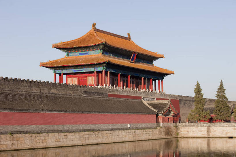 故宫,横图,彩色,旅游,度假,名胜古迹,标志建筑,地标,建筑,北京,中国,亚洲,遗迹,图片,墙,河水,文化遗产,建筑群,古典,古迹,历史,文物,娱乐,建设,城墙,古建筑,建筑物,墙壁,墙面,树,古代,红色,紫禁城,享受,休闲,旅游胜地,放松,摄影,文明,中国文化,古文明,东亚,护城河,中华人民共和国,门楼,古远,古代文明,旅行,皇宫,神武门,bj174