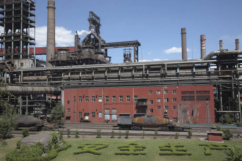 无人,工厂,横图,室外,白天,旅游,北京,中国,设备,现代,工业,经济,冶炼,东亚,繁荣,炼钢,旅行,制造厂,生产工厂,首钢,高炉,冶炼设备,bj174