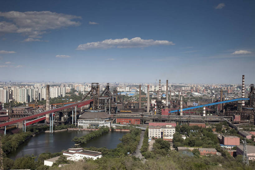 无人,工厂,横图,室外,白天,旅游,北京,中国,设备,现代,工业,经济,冶炼,东亚,繁荣,炼钢,旅行,制造厂,生产工厂,首钢,高炉,冶炼设备,bj174