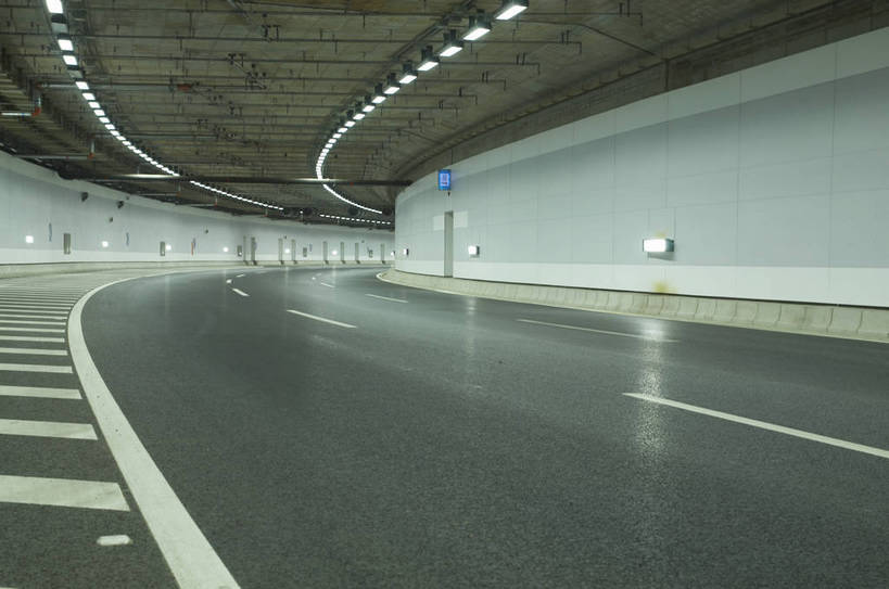 无人,横图,城市,道路,高速公路,路,公路,弯曲,隧道,交通,地下,运输,转弯,沥青,马路,bj174