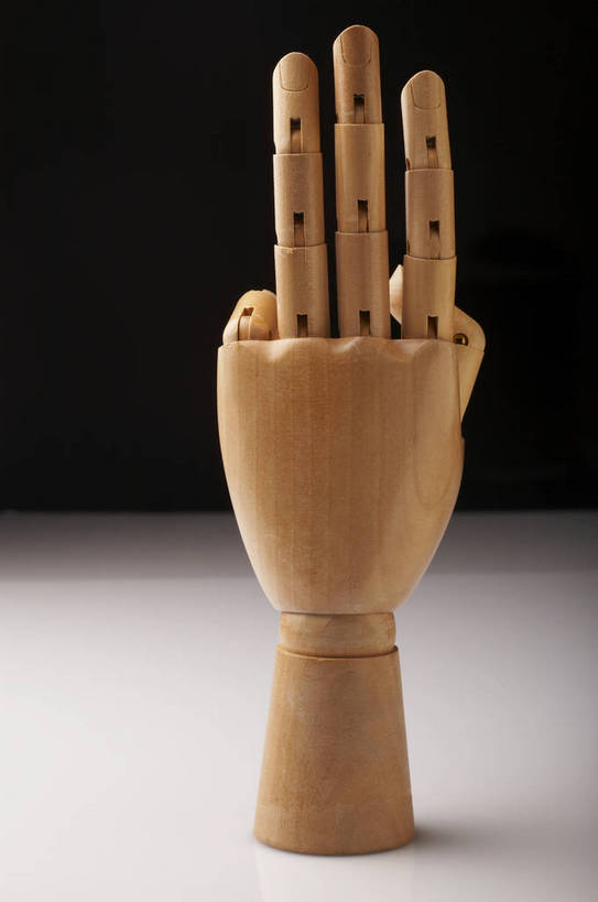 手,关节,无人,竖图,棚拍,白色背景,静物,伸展,黑色背景,弯曲,结构,木质,手势,向上,指向,灵活,生动,bj174