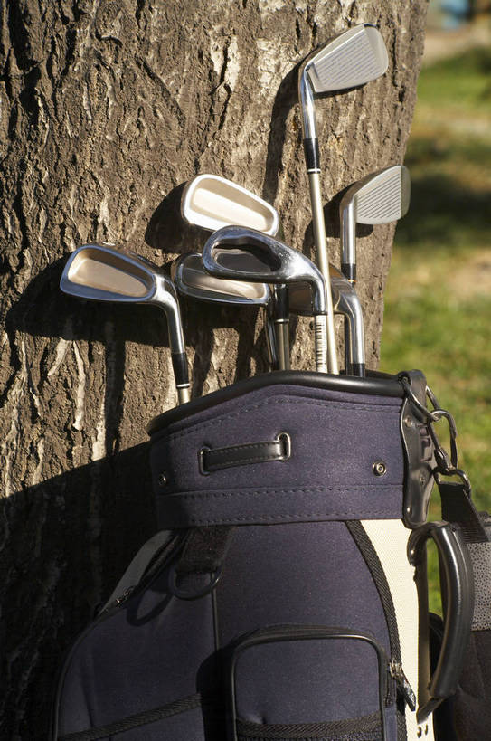 无人,竖图,室外,特写,比赛,运动,竞争,草坪,静物,材质,球类运动,生活,质地,娱乐,树,树干,绿色,休闲,健康,积极,激情,高尔夫球杆,爱好,激烈,荣誉,周末,乐观,玩耍,休假,运动器材,bj174