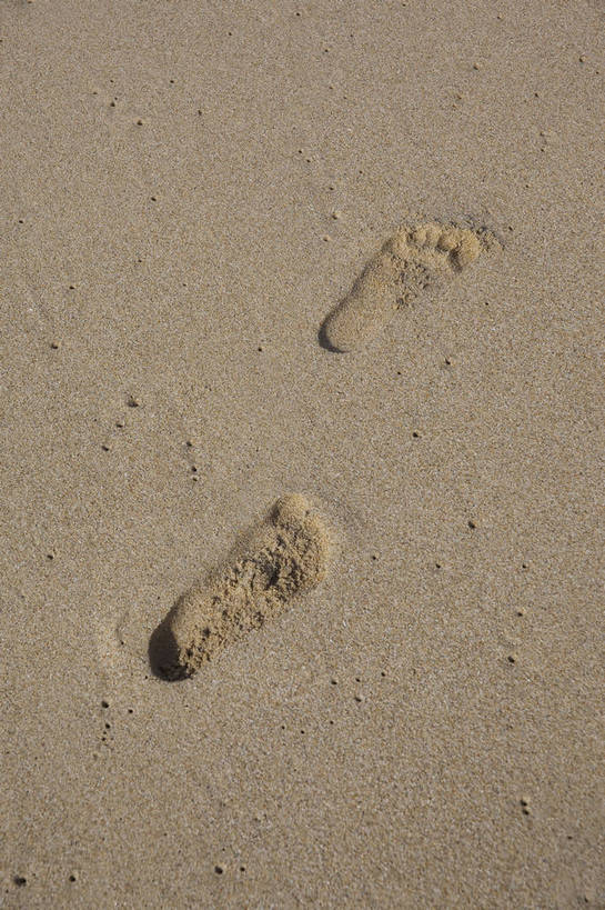 竖图,彩色,室外,特写,白天,旅游,沙滩,三亚,脚印,沙子,图片,海南,自然,摄影,印记,海滩,旅行,亚龙湾,bj174