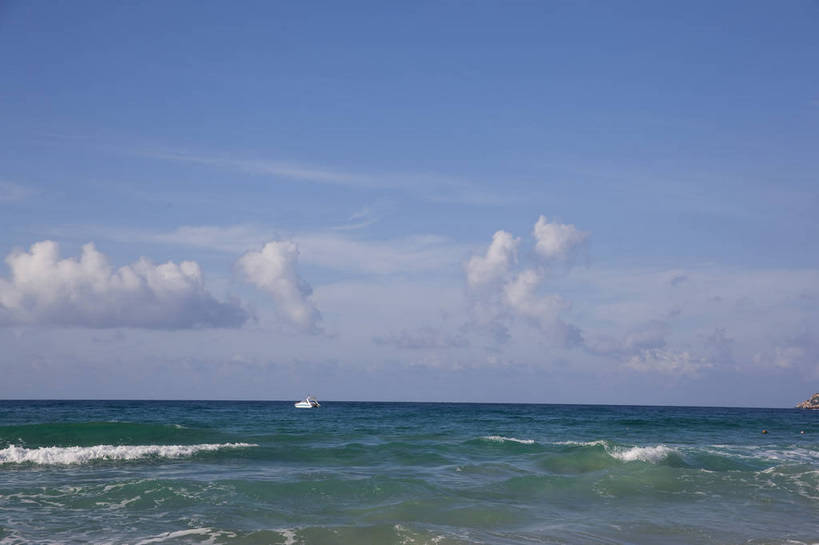 横图,彩色,室外,白天,旅游,三亚,图片,海南,天空,自然,海水,旅游胜地,摄影,潮水,海,海滩,旅行,亚龙湾,bj174